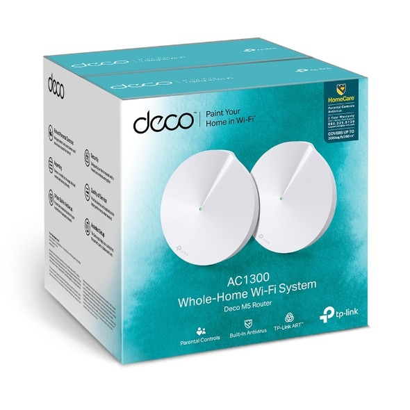 DECO M5 PACK DE 2 MESH TP LINK AC1300 GIGA WIFI SYSTEM