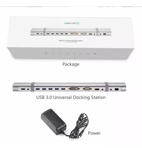 DOCKING UGREEN USB 3.0 DUAL MULTIDISPLAY CONVERTER
