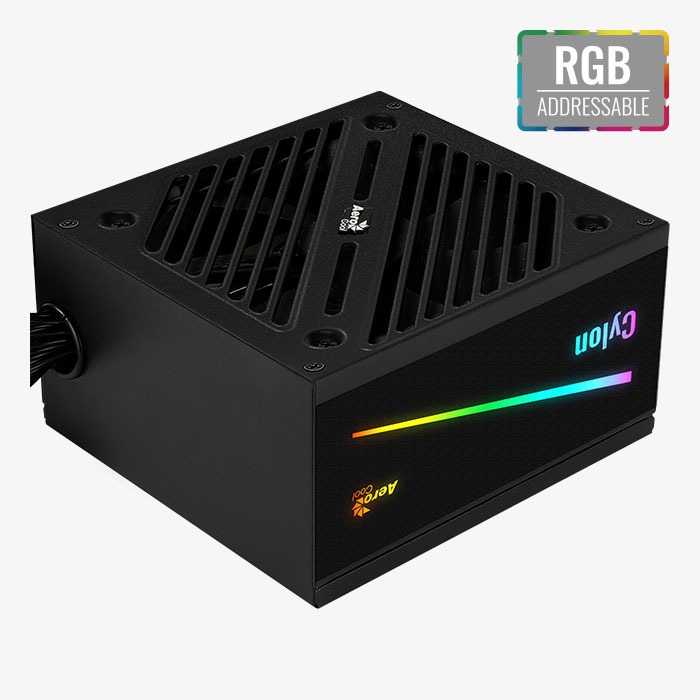 FUENTE AEROCOOL CYLON 500W RGB 80 PLUS BRONZE