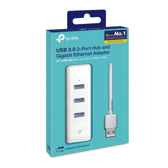 HUB TP LINK  USB 3.0 a Ethernet Gigabit RJ45 + Minihub USB