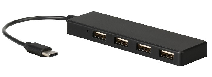 HUB USB INT.CO 2.0 DE 4 PUERTOS  C/LUZ  C/INTERRUPTOR