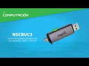 LECTOGRABADOR NISUTA DE TARJETAS DE MEMORIA MULTIFUNCION CON CONECTOR NISUTA  USB C, USB 3.0 Y CARCAZA DE ALUMINIO