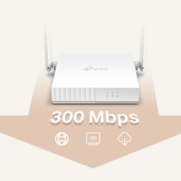 ROUTER  TP LINK WR820N 11N 300MBPS 2X5DBI