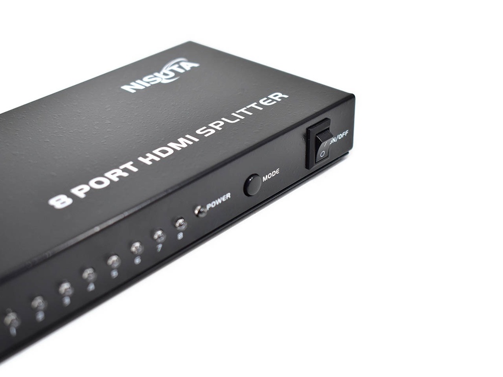SPLITTER NISUTA HDMI 1.4b DE 8 PUERTOS 4K 3D