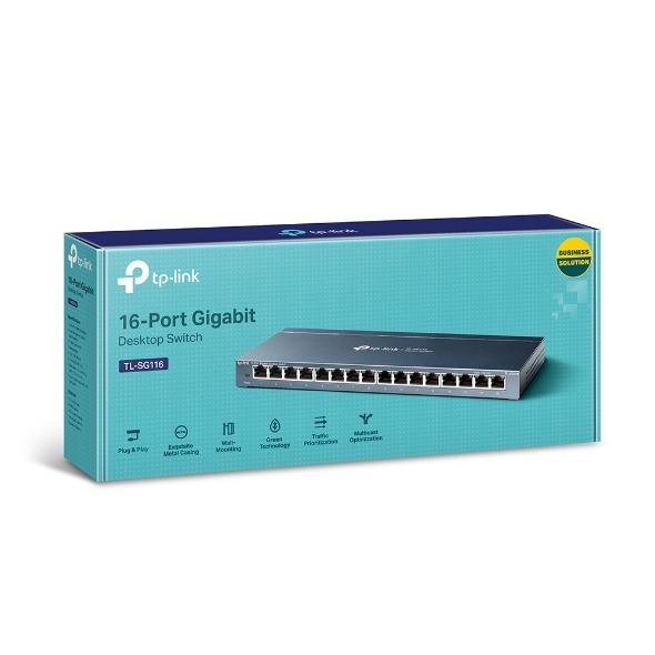 SWITCH TP LINK GIGABIT 16P  NO ADMINISTRABLE