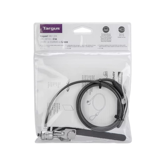 CABLE DE SEGURIDAD TARGUS PARA NOTEBOOK DEFCON C/LLAVE