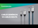 CABLE NISUTA MICRO USB DE 1M DE 2.4A CON MALLA DE TELA