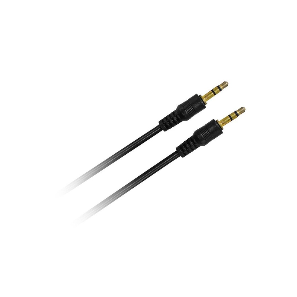 CABLE NISUTA AUDIO STEREO 3.5MM M-M 1.8M
