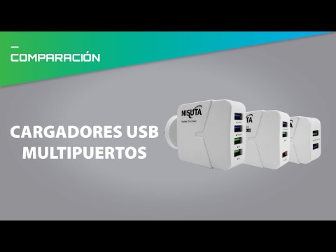 CARGADOR NISUTA USB DE 2 PUERTOS Y 2,4 AMPER CON CABLE USB C DE 1M