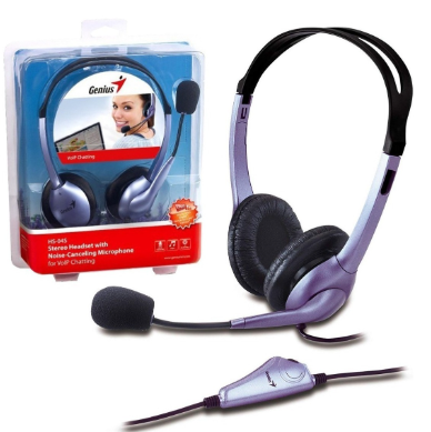 HEADSET+MIC GENIUS HS-04S