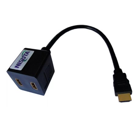CABLE NISUTA HDMI MACHO A 2 HDMI HEMBRA