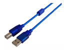 CABLE NISUTA USB 2.0 REAL AM-BM de 1,8 M CON FILTRO