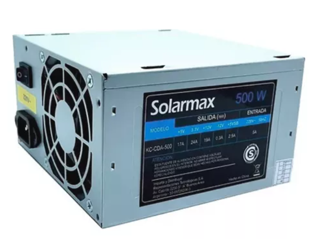 FUENTE DE PC SOLARMAX ATX 500 WATTS