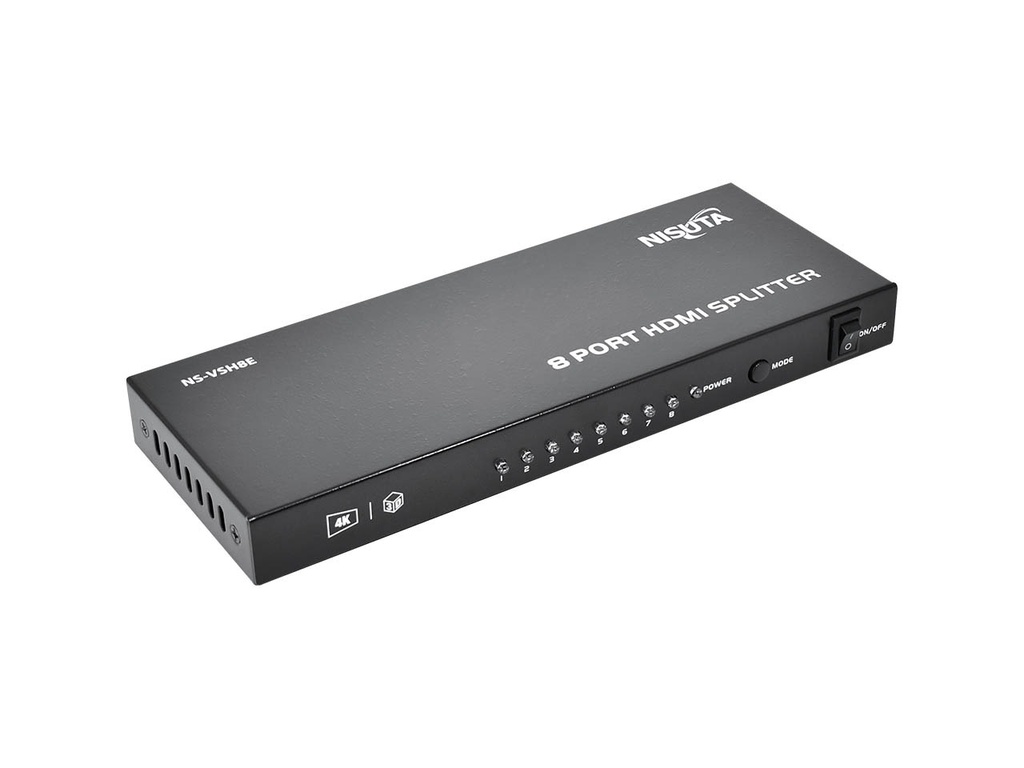 SPLITTER NISUTA HDMI 1.4b DE 8 PUERTOS 4K 3D