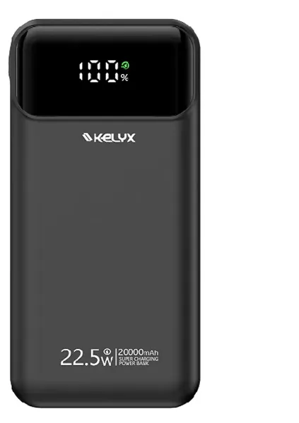 BATERIA PORTATIL KELYX POWER BANK 20000mah SLIM CARGA RAPIDA