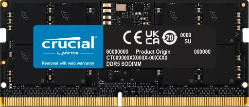 [CT16G48C40S5] MEMORIA DDR5 SODIMM 16GB CRUCIAL 4800MHZ 